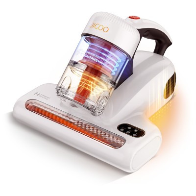 JIGOO J200 matrasstofzuiger met geïntegreerd dubbel reservoirsysteem, 13 kPa zuigkracht, UV-lamp en 60℃ hete lucht - Wit