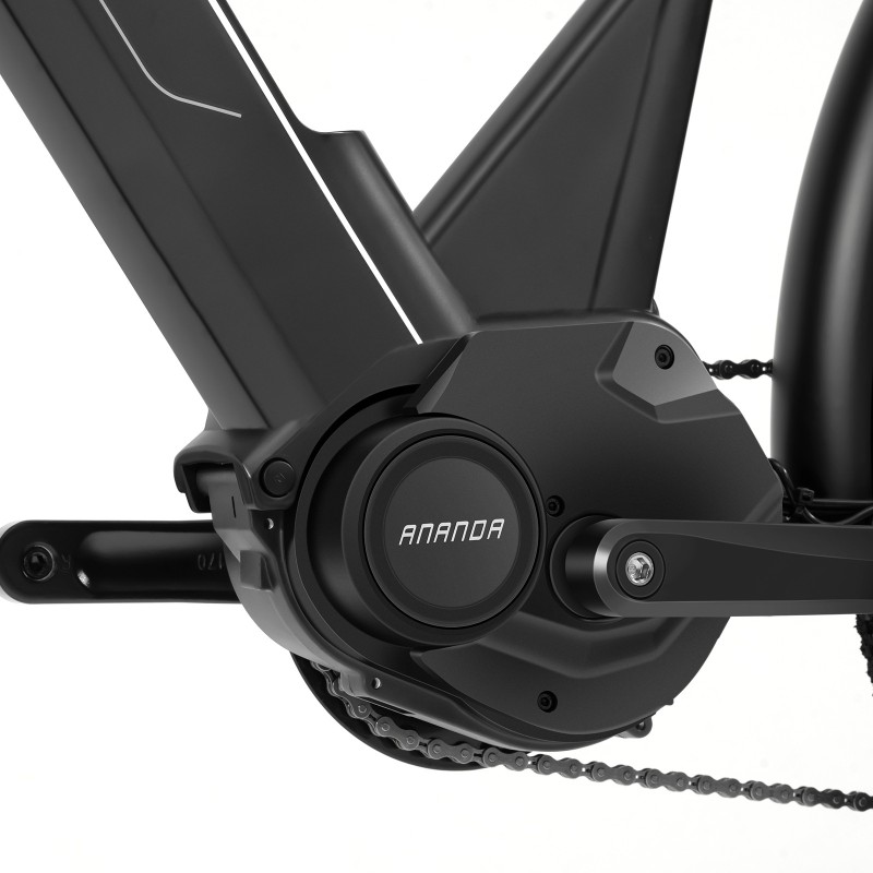 Bicicletă electrică Touroll Urbano 3, motor central cu cuplu 70 Nm, autonomie max. 120 Km - Gri