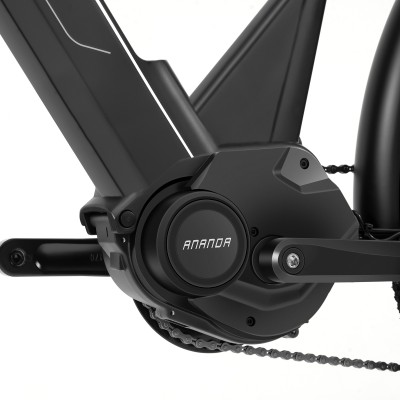 Bicicletă electrică Touroll Urbano 3, motor central cu cuplu 70 Nm, autonomie max. 120 Km - Gri