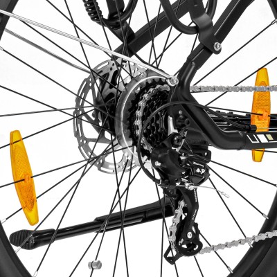 Bicicletă electrică Touroll Urbano 3, motor central cu cuplu 70 Nm, autonomie max. 120 Km - Gri