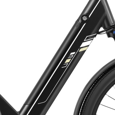 Bicicletă electrică Touroll Urbano 3, motor central cu cuplu 70 Nm, autonomie max. 120 Km - Gri
